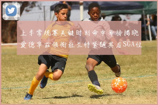 上季常规赛关键时刻命中率榜揭晓爱德华兹领衔杜兰特紧随其后SGA位列第五